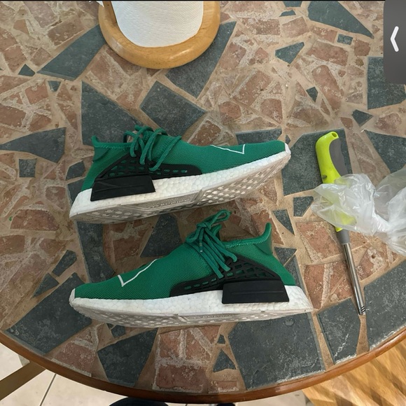 Adidas Pharrell x NMD 'Human Race' ‘Green’ mens sneakers - Picture 1 of 3